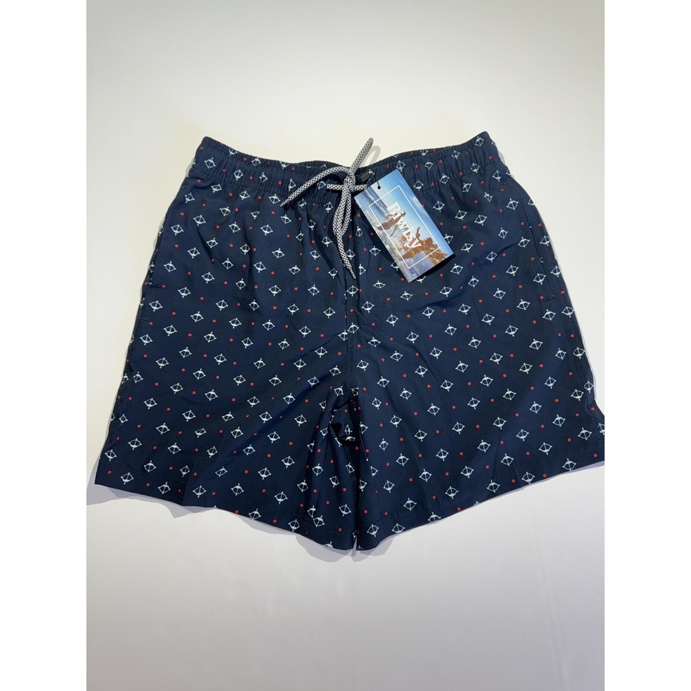 Biwisy Men Swim Trunks Quick Dry Beach Shorts Mesh Lining Swimwear Sz‎ S Pockets